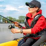 Boncas Paddle Leash Stretchable Kayak Paddle Coiled Leash for Kayak and SUP Paddles, Fishing Poles Rods 2 Pack