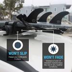 Ho Stevie! Surfboard/SUP Round Roof Rack Pads (Set of 2 Pads, 28" or 17") for Cars with Crossbars (28")