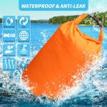 Amengsen Dry Bag Set, Waterproof Small Lightweight Dry Bags for Paddle Board Kayaking, Fishing, Camping (Orange, 40L 2Pack)