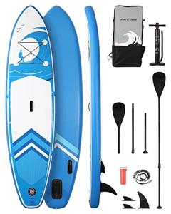 Paddle Board Stand Up Paddle Board SUP 6 inches Thick Board with ISUP Accessories & Carry Bag & Fast Pumping for Adults & Youth for Paddling Surfing Fishing Yoga