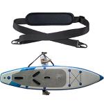 ZipSeven SUP Carrier Shoulder Strap Adjustable Carrying Sling Paded Bag Belt for Surfing and Paddle Board with Metal Hooks Accessories - Black (1)