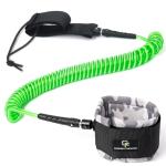 Gradient Fitness Ankle Surfboard Leash, Leash for Boogie Boards, Paddle board (SUP) & Surf boards (Green)