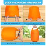 Amengsen Dry Bag Set, Waterproof Small Lightweight Dry Bags for Paddle Board Kayaking, Fishing, Camping (Orange, 40L 2Pack)