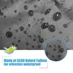 MAYMII 7.8-18ft Durable Kayak Cover Canoe Cockpit Dust Cover, Waterproof UV Sunblock Shield Protector for Fishing Boat,Kayak,Canoe,Paddle Board, (Black, Suitable for (2.6-3m/7.8-9ft) Kayak)