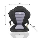 ROC Paddle Boards Detachable Universal Paddleboard Kayak Seat| Adjustable Design, Soft Cushion Back Support for Inflatable SUPs, Kayaks, Canoes, Rowboats, Fishing Boats