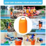 Amengsen Dry Bag Set, Waterproof Small Lightweight Dry Bags for Paddle Board Kayaking, Fishing, Camping (Orange, 40L 2Pack)