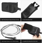 WOOWAVE Surfboard Leash Premium Surf Leash SUP Leg Rope Straight 6/7/8/9 feet for All Types of Surfboards (Black, 6ft & 7mm)