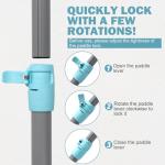 rillrun SUP Paddle - Paddle Board Paddle 4 Piece Stand Up Paddleboard Paddles Lightweight Floating Kayak Paddle - Light Blue - Light Green - Lake Green