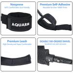 AQUARM SUP Leash 11 Foot Coiled Stand Up Paddle Board Leash Stay on Board Ankle Strap