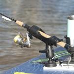 SUP Angler Lite Universal Paddleboard Dual Fishing Rod Holder Mounting Kit with Swappable Accessories Mounts