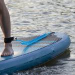 HEYTUR Coiled SUP Leash 10' Surfboard Leash Sup Leg Rope Strap Stand Up Paddleboard Leash (5mm Blue)