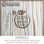 MyGift 4-Ft Tall Freestanding Vertical Surfboard and Snowboard Rack, Beach House Style Weathered White Wood Wakeboard SUP Paddleboard Storage Stand - Holds up to 4 Boards