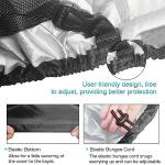 MAYMII 7.8-18ft Durable Kayak Cover Canoe Cockpit Dust Cover, Waterproof UV Sunblock Shield Protector for Fishing Boat,Kayak,Canoe,Paddle Board, (Black, Suitable for (2.6-3m/7.8-9ft) Kayak)