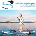 AQUARM SUP Leash 11 Foot Coiled Stand Up Paddle Board Leash Stay on Board Ankle Strap