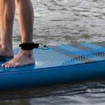 HEYTUR Coiled SUP Leash 10' Surfboard Leash Sup Leg Rope Strap Stand Up Paddleboard Leash (5mm Blue)