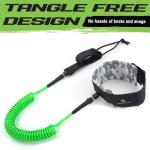 Gradient Fitness Ankle Surfboard Leash, Leash for Boogie Boards, Paddle board (SUP) & Surf boards (Green)