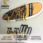 Suspenz SUP Storage Rack, Stand Up Paddle Board and Surfboard Rack with Safety Straps