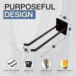 Paddle Storage Wall Rack, Kayak, SUP, Canoe Paddles, Indoor Organizer, Solid Steel Hanging Hooks (Compact)