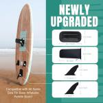 niphean Paddle Board Fin 4"/9"/15" Replacement-Easy Slide-in, StabilTrac Fin Replacement for Stand-up Paddle Boards, SUP Fin for Inflatable Paddle Boards