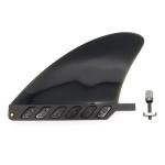 bohally 4.6" Soft Surf Fin Orange&Black for Surf Boards, SUP Paddleboards or Water SUP with No Tool fin Screw (Black)