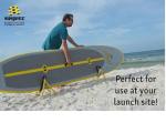 Suspenz SUP Stands, Stand Up Paddle Board, Surfboard Foldable Racks, EZ-Fold Portable Stand, Yellow 22-1901