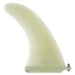 Santa Barbara Surfing SBS 10" Premium Fiberglass Surf & SUP Fin - Free No Tool Fin Screw - 10 inch Center Fin for Longboard, Surfboard & Paddleboard