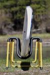Suspenz SUP Stands, Stand Up Paddle Board, Surfboard Foldable Racks, EZ-Fold Portable Stand, Yellow 22-1901