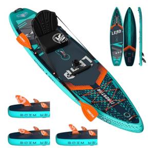 iTAOSTAR L01CP 12’×35" Extra Wide Inflatable Stand Up Paddle Board - Premium SUP Board Kit with 5 Fins - Ultra Stable Paddleboard for Adults & Youth - All Skill Levels - for Lakes, Oceans & Fishing