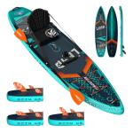 iTAOSTAR L01CP 12’×35" Extra Wide Inflatable Stand Up Paddle Board - Premium SUP Board Kit with 5 Fins - Ultra Stable Paddleboard for Adults & Youth - All Skill Levels - for Lakes, Oceans & Fishing