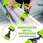 Gradient Fitness SUP & Kayak Carry Strap – Hands-Free Paddle Board, Surfboard & Kayak Carrier with Padded Shoulder Sling – Adjustable Paddleboard Accessory for Men & Women (Green)