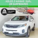 GoSports Kayak Rack for Garage Ceiling Mount - Adjustable Storage Hangers for 2 Kayaks, SUPs, or Surfboards