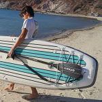 NIXY Carbon Fiber Hybrid SUP Paddle Adjustable 3-Piece Stand Up Paddleboard Paddle – Blade Size 90 - Lightweight and Floating - Adjustable from 67 to 84 inches