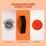 FunWater SUP Inflatable Stand Up Paddle Board 10'6×33"×6" Ultra-Light Inflatable Paddleboard with ISUP Accessories,Fins,Adjustable Paddle, Pump,Backpack, Leash