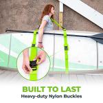 Gradient Fitness SUP & Kayak Carry Strap – Hands-Free Paddle Board, Surfboard & Kayak Carrier with Padded Shoulder Sling – Adjustable Paddleboard Accessory for Men & Women (Green)