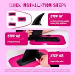 FunWater 10'6×33"×6" Inflatable Stand Up Paddle Board with Premium SUP Paddleboard Accessories,Adults & Youth for All Skill Levels, Included with Board, Paddle, Pump, Three Fins, Backpack