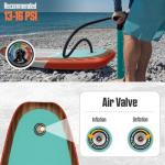 WNOVA Inflatable Paddle Boards for Adults and Youth, 11'x33 Stand Up Paddle Board with SUP Accessories, Portable Inflatable Paddleboard for All Skill Levels, Blow Up Paddle Board, Classic Wood