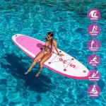 FunWater 10'6×33"×6" Inflatable Stand Up Paddle Board with Premium SUP Paddleboard Accessories,Adults & Youth for All Skill Levels, Included with Board, Paddle, Pump, Three Fins, Backpack