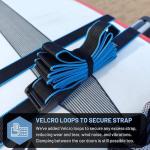 Hang 11 Surfboard Tie Down Straps for Roof Rack, Extra Long (15ft) & Wide (1.5"), No-Scratch Silicone Buckles, Surfboard Straps for Roof Rack, Ideal to Secure a Paddle Board Kayak Canoe SUP on a Car