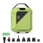 20PSI High Pressure Smart SUP Air Pump, Rechargeable Battery-Powered, Intelligent Dual Stage Inflation & Deflation,Auto-Off &12V DC Car Connector for Stand Up Paddle Boards,Surfing Kite, Tent
