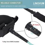 LINGVUM Coiled SUP Leash Premium Stand Up Paddle Board Leg Rope Wrist Strap Surfboard Leash for Paddleboard, Shortboard, Longboard