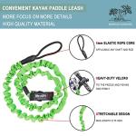 WONITAGO Stretchable Kayak Paddle Leash, Coiled Rod Leash Tool Lanyard for Kayak and SUP Paddles, Fishing Poles Rods, 1 Pack