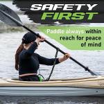 Gradient Fitness 2 Pack Kayak Paddle Leash, 5-8 Feet Stretchable Paddle Strap with Carabiner Secure Leash Lanyard Rope for SUP Kayak Canoe Paddle Fishing Pole Rod