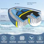 Paddle Board, Inflatable Stand Up Paddle Board, 10.6'×33"×6" Ultra-Light SUP Board with Hand Pump, Leash, Repair Kit, Waterproof Phone Case and Waterproof Bag, Backpack, Paddle Boards for Adults