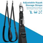 Cosmos Kayak Wall Hanging Storage Strap Adjustable Kayak Hoist Sling Strap Kayak Storage Accessories Hanger Strap for Indoor & Outdoor Storing of Kayak Surfboard Canoe SUP Paddle Board in Garage Beach