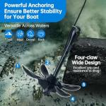 Alpinista Kayak Anchor, 3.5 lb Paddle Board Anchor Kit with 40 ft Marine Rope for Kayak, Canoes, SUP, Fishing, and Paddleboard Accessories