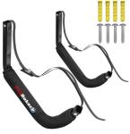 FitiRoker Kayak Storage Rack – 100LB Wall Mounted Kayak Wall Mount with Oxford Cover & Foam Protection | Kayak Rack for Garage, Storage Hooks for Canoes, SUPs, Ladders, Bikes (Padded Cover)