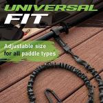 Gradient Fitness 2 Pack Kayak Paddle Leash, 5-8 Feet Stretchable Paddle Strap with Carabiner Secure Leash Lanyard Rope for SUP Kayak Canoe Paddle Fishing Pole Rod
