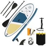 Bifanuo Inflatable Stand Up Paddle Board for Adults with SUP Accessories and Backpack Paddle Boards Non-Slip Deck, Wide Stance, Bottom Fin, Double Action Pump