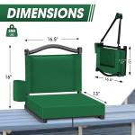 Fragess Kayak Seats with Back Support & Adjustable Shoulder Straps - Universal Padded Kayak Seat Cushion & Paddle Board Seat for SUP, Canoe, Fishing Boats (Hunter Green)