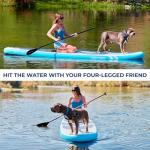 SereneLife 11’6” Inflatable SUP - Pet-Friendly Stand-Up Paddleboard for Adults and Pet Ride Alongs - 35” Wide Stable Design with Non-Slip EVA Deck Pad, Premium SUP Accessories, 485 lbs. Capacity